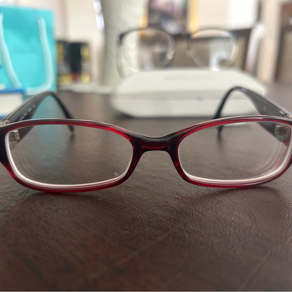 Stylish Red and Black Glasses